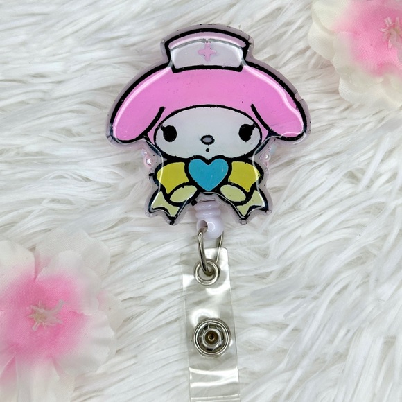 Sanrio My Melody Badge Reel | Nurse Badge Reel - Picture 1 of 4